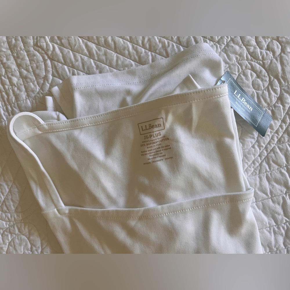L.L. Bean cream Plus Size tunic